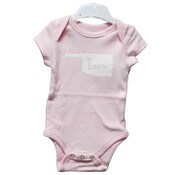 Wholesale - Pink Onesie, 0-3 month, Oklahoma C/P 48, UPC: 885114634118